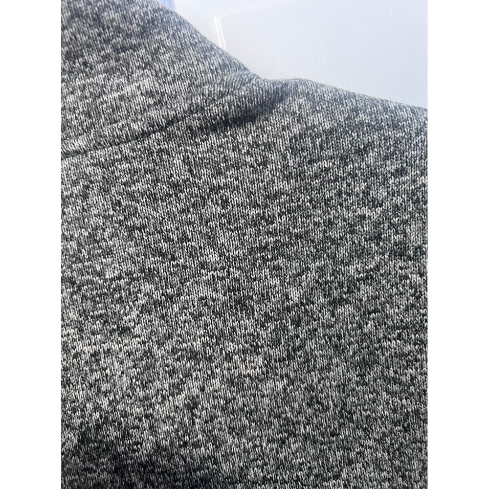 Eddie Bauer Fleece Jacket Mens S Gray Full Zip Marled Knit - Picture 7 of 8